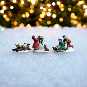Dept 56 Snow Children Figures, Heritage Village Accessory from 1988